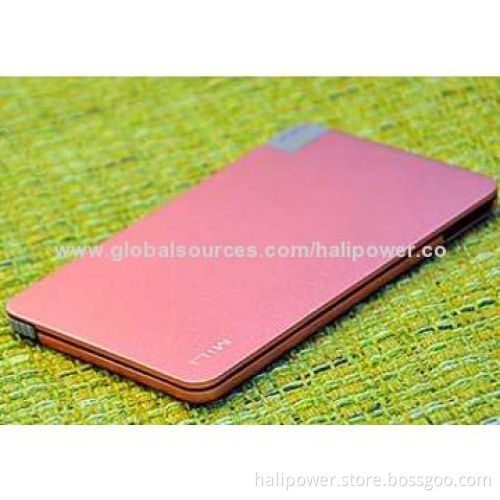 10,000mAh Portable Charger for Mobile Phone, Slim Design